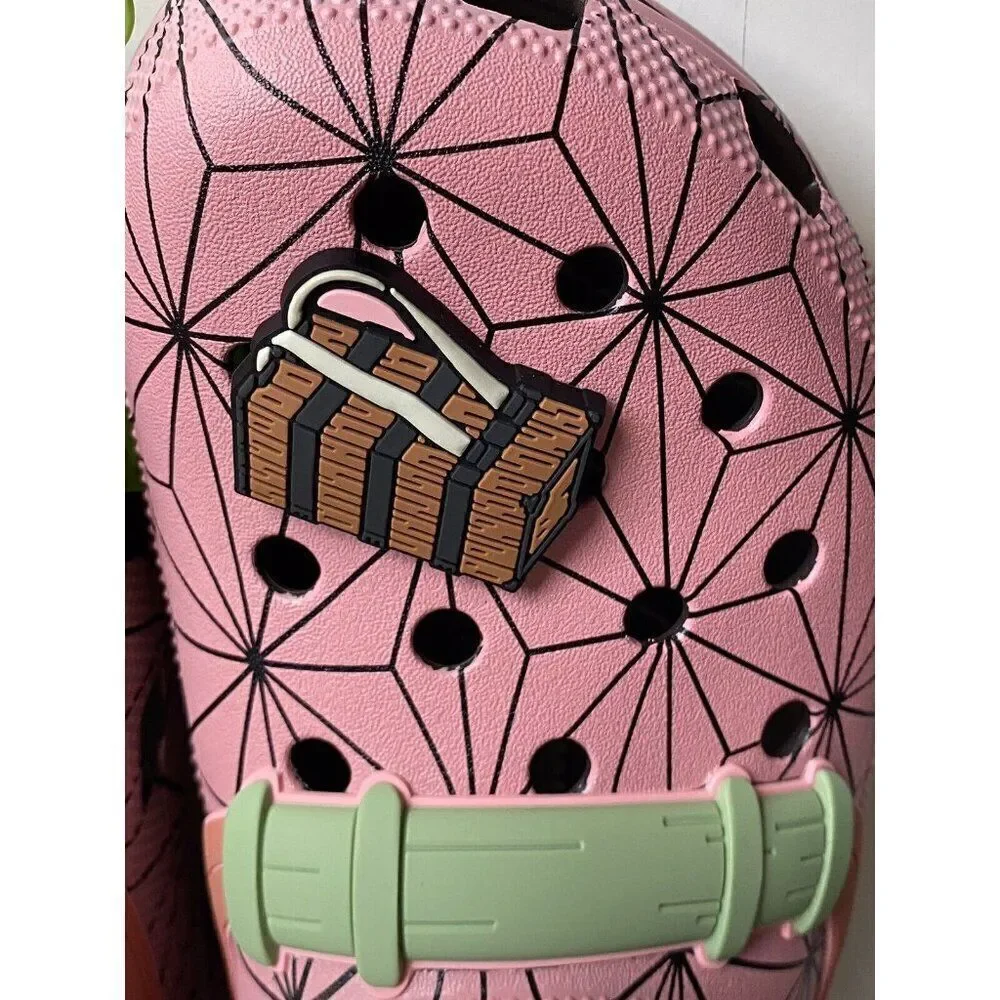 Crocs Demon Slayer‎ Nezuko Pink Anime Classic Clog 209320-206 Men’s Sz 14 NEW